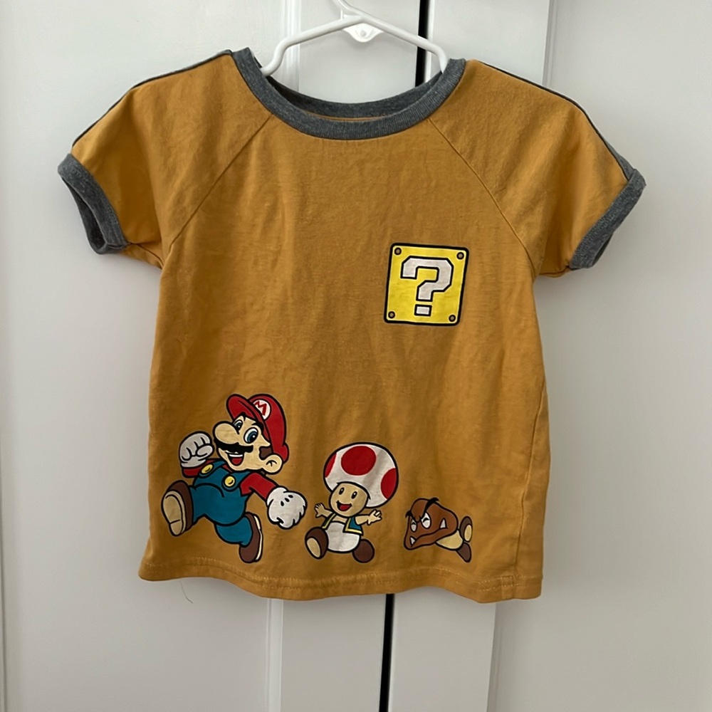 Boys Size 3T Super Mario Short Sleeve Shirt
